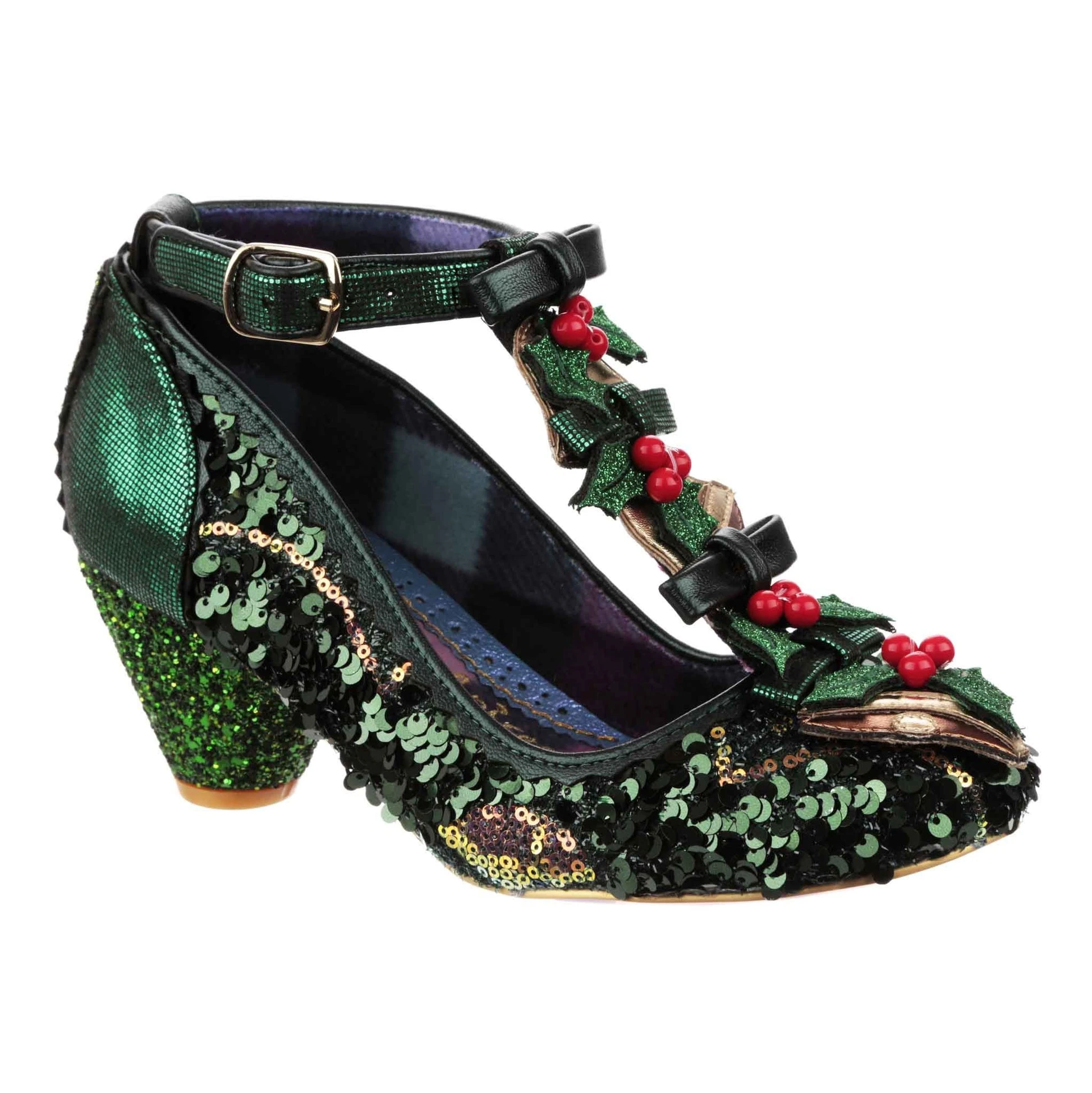 Irregular Choice Bells and Holly Irregular Choice Bells And Holly -mismatched shoes shop BellsGN2