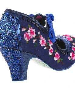 Irregular Choice Cherry Blossoming Blue -mismatched shoes shop CherryBL6