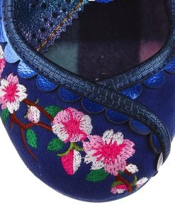 Irregular Choice Cherry Blossoming Blue -mismatched shoes shop CherryBL8