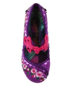 Irregular Choice Cherry Blossoming Purple -mismatched shoes shop CherryPP7