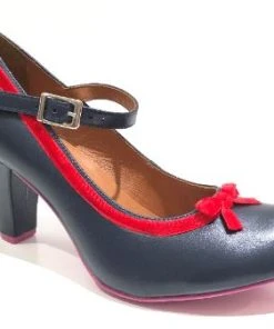 Cristofoli Eileen Navy With Red Ribbon