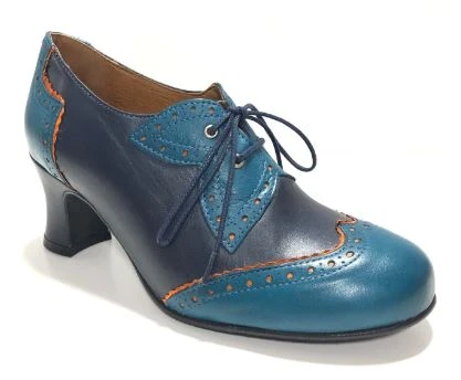 Rock N Dot Esme Mare Blue With Orange Trim 1 Rock N Dot Esme Mare Blue With Orange Trim