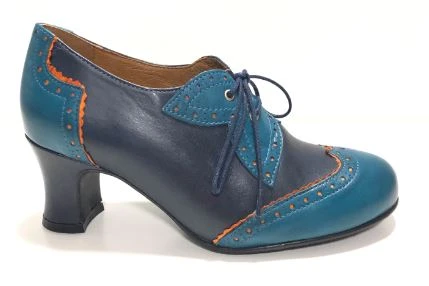 Rock N Dot Esme Mare Blue With Orange Trim 2 Rock N Dot Esme Mare Blue With Orange Trim - Image 2