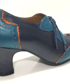 Rock N Dot Esme Mare Blue With Orange Trim 6 Rock N Dot Esme Mare Blue With Orange Trim -mismatched shoes shop EsmePetrol3