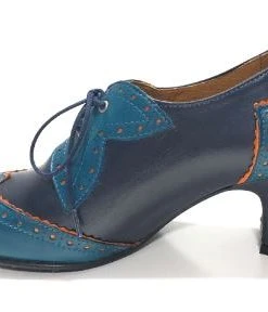 Rock N Dot Esme Mare Blue With Orange Trim 7 Rock N Dot Esme Mare Blue With Orange Trim -mismatched shoes shop EsmePetrol4