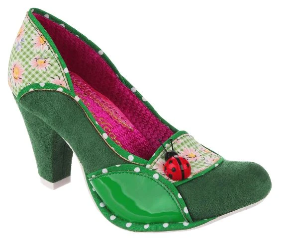 Irregular Choice Future Ladybug 2 Green Irregular Choice Future Ladybug 2 Green -mismatched shoes shop FutureGN1