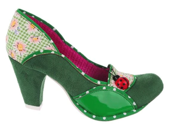 Irregular Choice Future Ladybug 2 Green Irregular Choice Future Ladybug 2 Green -mismatched shoes shop FutureGN2
