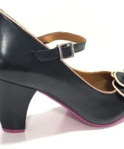 Cristofoli Autumnal Juliet Black With Rose Gold Trim 6 Cristofoli Autumnal Juliet Black With Rose Gold Trim -mismatched shoes shop JulietBK3