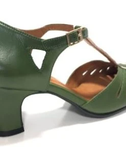Rock N Dot Daphne Kiwi With Rose Trim -mismatched shoes shop PerugiaKiwi3