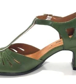 Rock N Dot Daphne Kiwi With Rose Trim -mismatched shoes shop PerugiaKiwi4