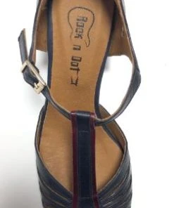 Rock N Dot Daphne Touch Deep With Burgandy Trim 9 Rock N Dot Daphne Touch Deep With Burgandy Trim -mismatched shoes shop PerugiaNavy5