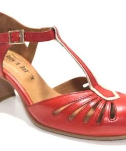 Rock N Dot Daphne Red With Rose Trim