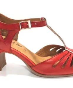 Alternative view of Rock N Dot Daphne Red With Rose Trim