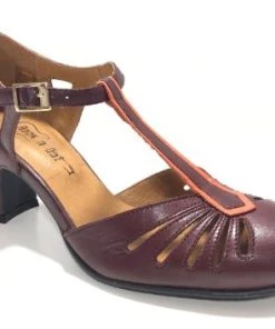 Rock N Dot Daphne Wine With Coral Trim