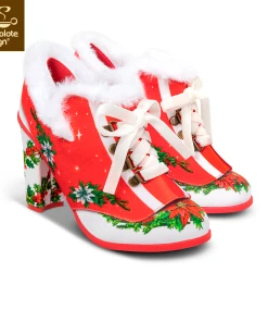 Hot Chocolate Design Poinsettia -mismatched shoes shop Poinsettia1