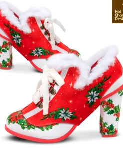 Hot Chocolate Design Poinsettia -mismatched shoes shop Poinsettia10
