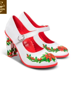 Hot Chocolate Design Poinsettia -mismatched shoes shop Poinsettia2