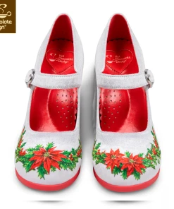 Hot Chocolate Design Poinsettia -mismatched shoes shop Poinsettia6