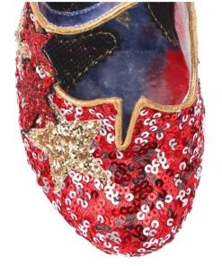 Irregular Choice Shooting Star Red -mismatched shoes shop ShootingRD2