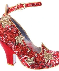 Irregular Choice Shooting Star Red -mismatched shoes shop ShootingRD3